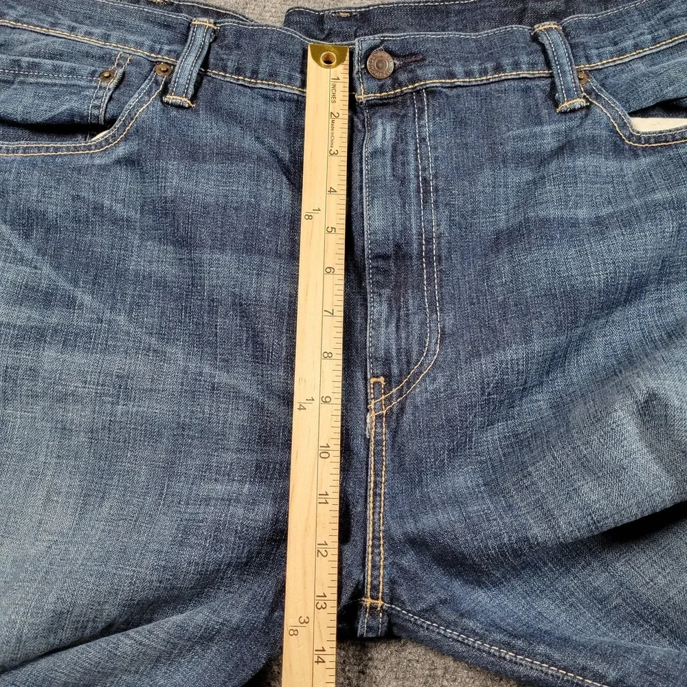 Levis 508 Jeans Mens 42x32 Blue Denim Regular Tapered Leg Medium Wash Relaxed‎